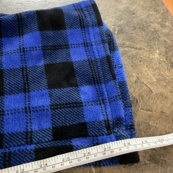 Ardene Blue fleece lumberjack sleep pants fit M/L - Picture 6 of 6